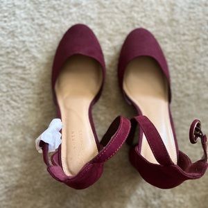 Burgundy Suede Shoes
